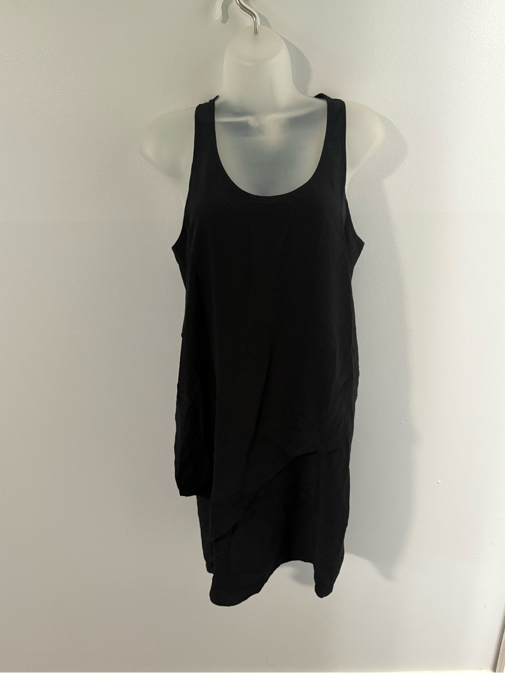 Barney’s New York • 100% Silk Black Asymmetrical Dress